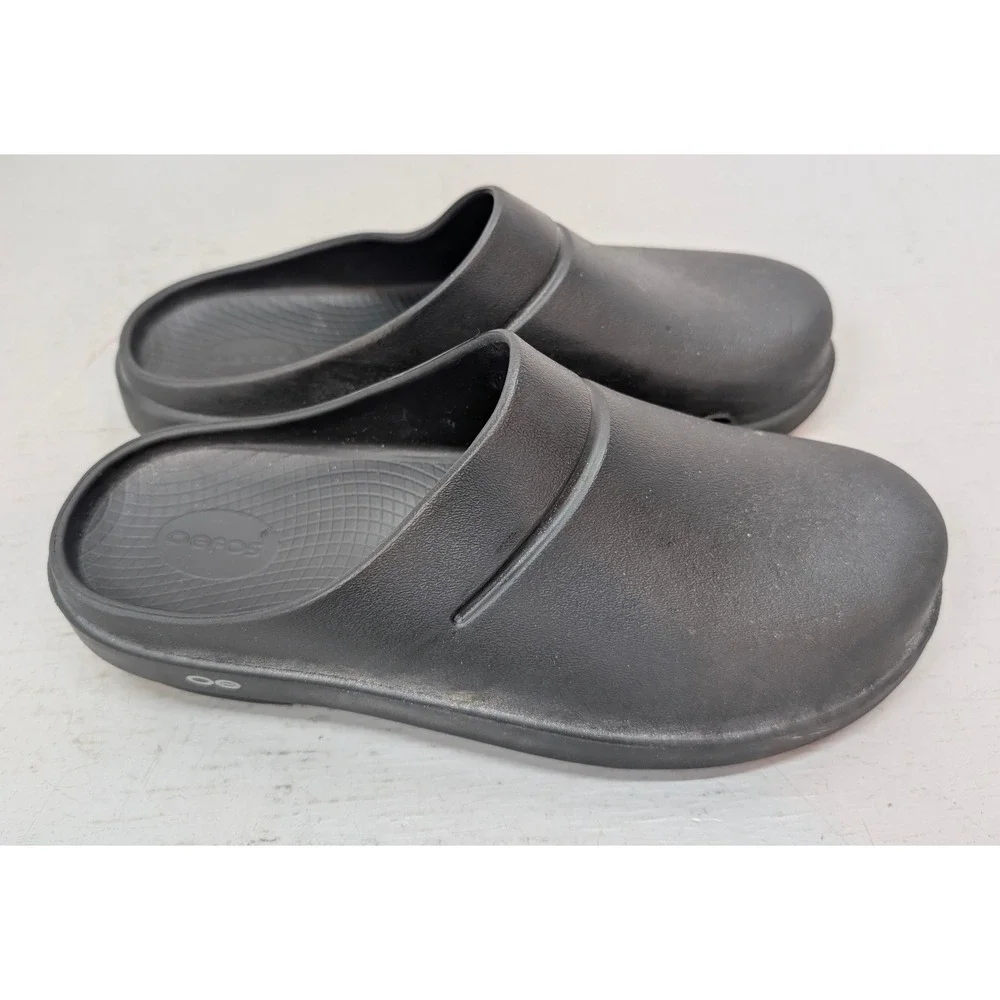 Oofos OOcloog Black Recovery Shoe Clogs Mens 11 Women's 13 EU 44 Slip On Comfort